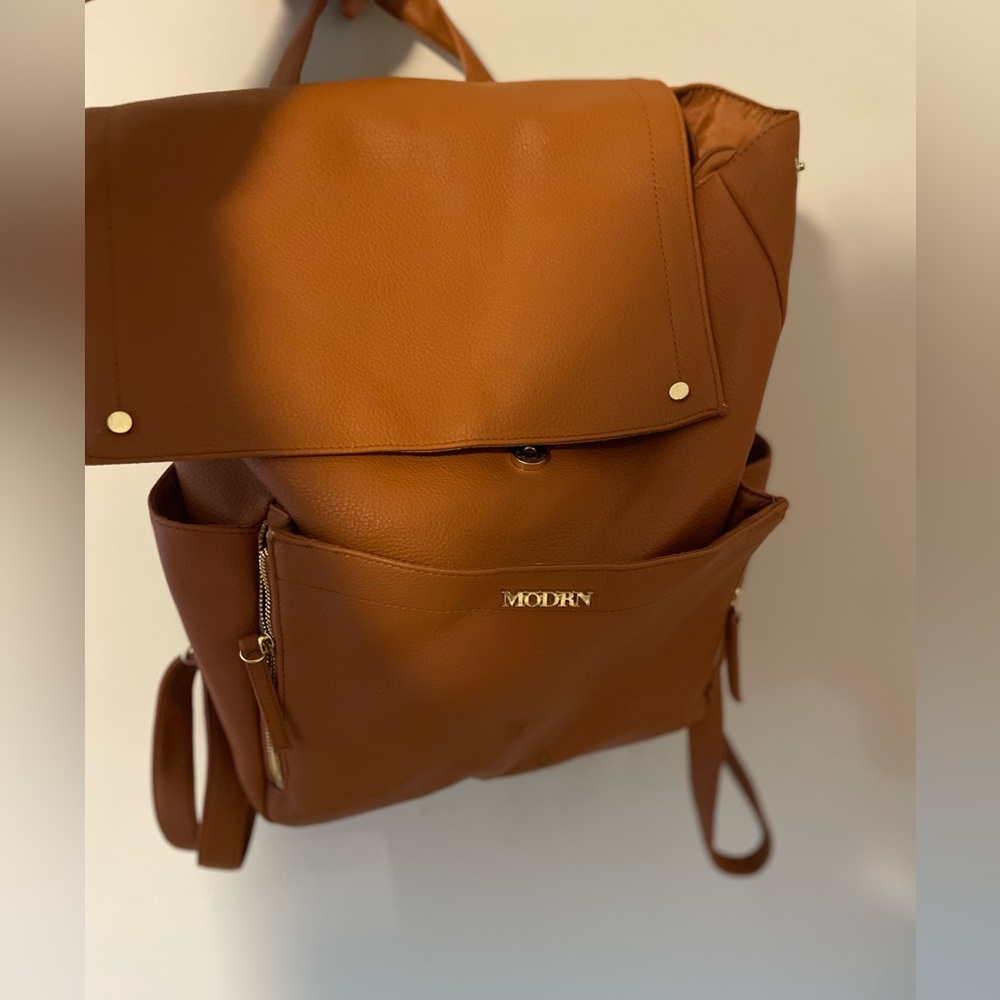 Brown diaper bag